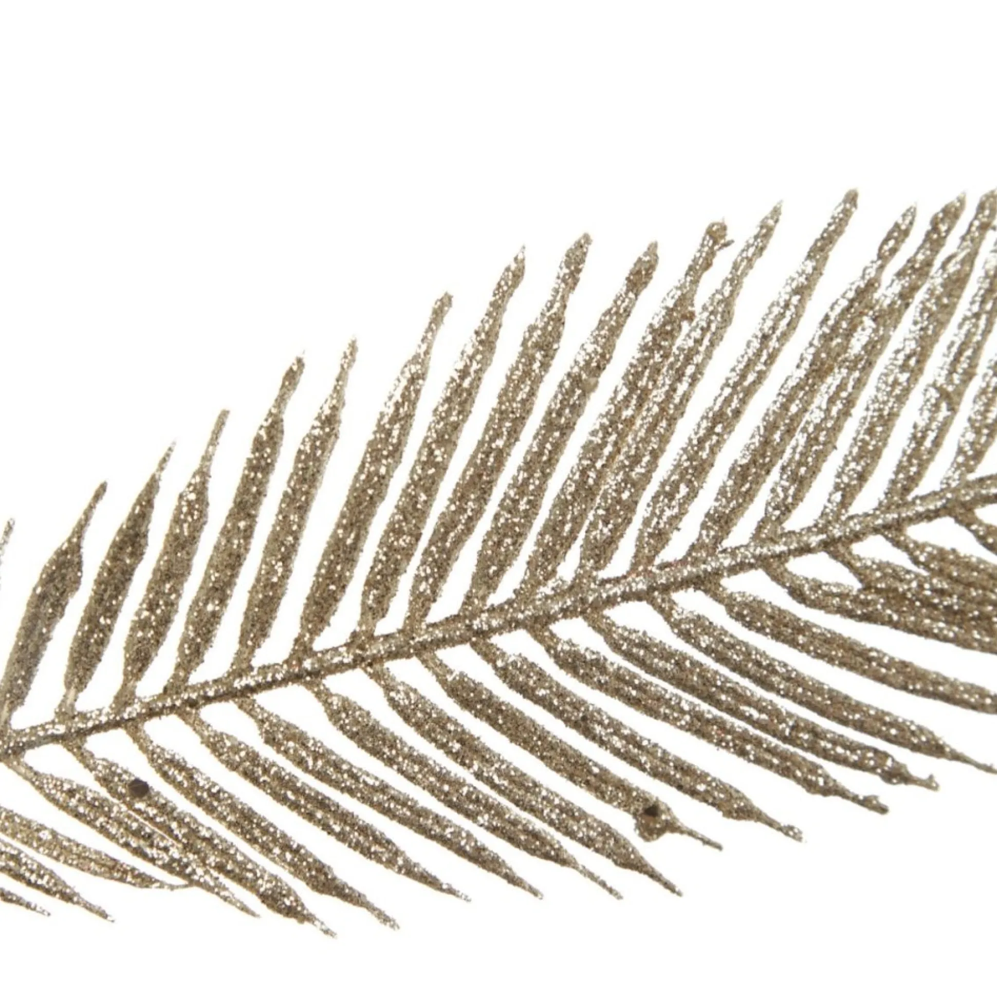 Champagne Glitter Feather Spray Christmas Sprays|