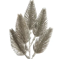 Champagne Glitter Pine Bud Pick - Set of 2 Christmas Pick|