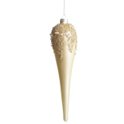 Champagne Icicle Hanging Long Drop Decoration Finials And Drops|