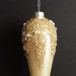 Champagne Icicle Hanging Long Drop Decoration Finials And Drops|