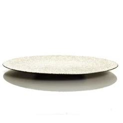 Champagne Pebble Round Christmas Charger Plate Christmas Table Decor|