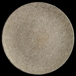 Champagne Pebble Round Christmas Charger Plate Christmas Table Decor|