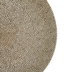 Champagne Pebble Round Christmas Charger Plate Christmas Table Decor|