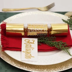 Champagne Pebble Round Christmas Charger Plate Christmas Table Decor|