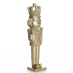 Champagne Polyresin Nutcracker with Presents Christmas Nutcrackers|
