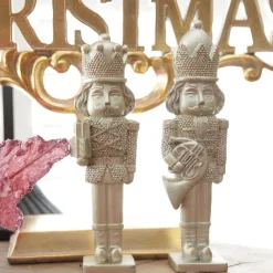 Champagne Polyresin Nutcracker with Presents Christmas Nutcrackers|
