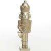 Champagne Polyresin Nutcracker with French Horn Christmas Nutcrackers|