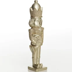 Champagne Polyresin Nutcracker with French Horn Christmas Nutcrackers|