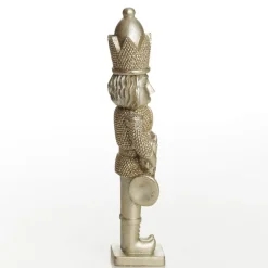 Champagne Polyresin Nutcracker with French Horn Christmas Nutcrackers|