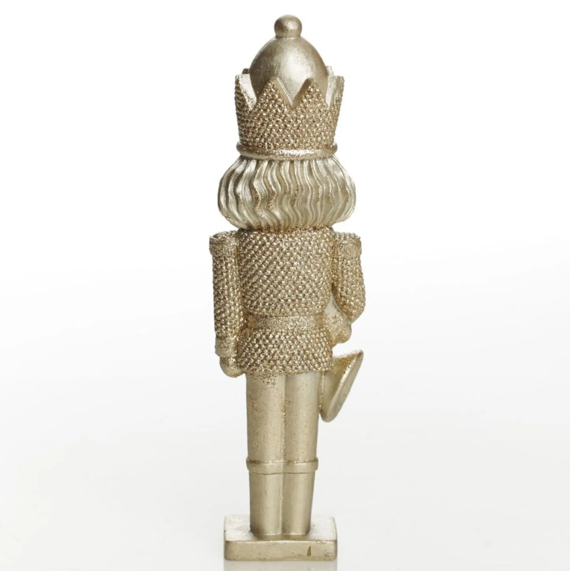 Champagne Polyresin Nutcracker with French Horn Christmas Nutcrackers|