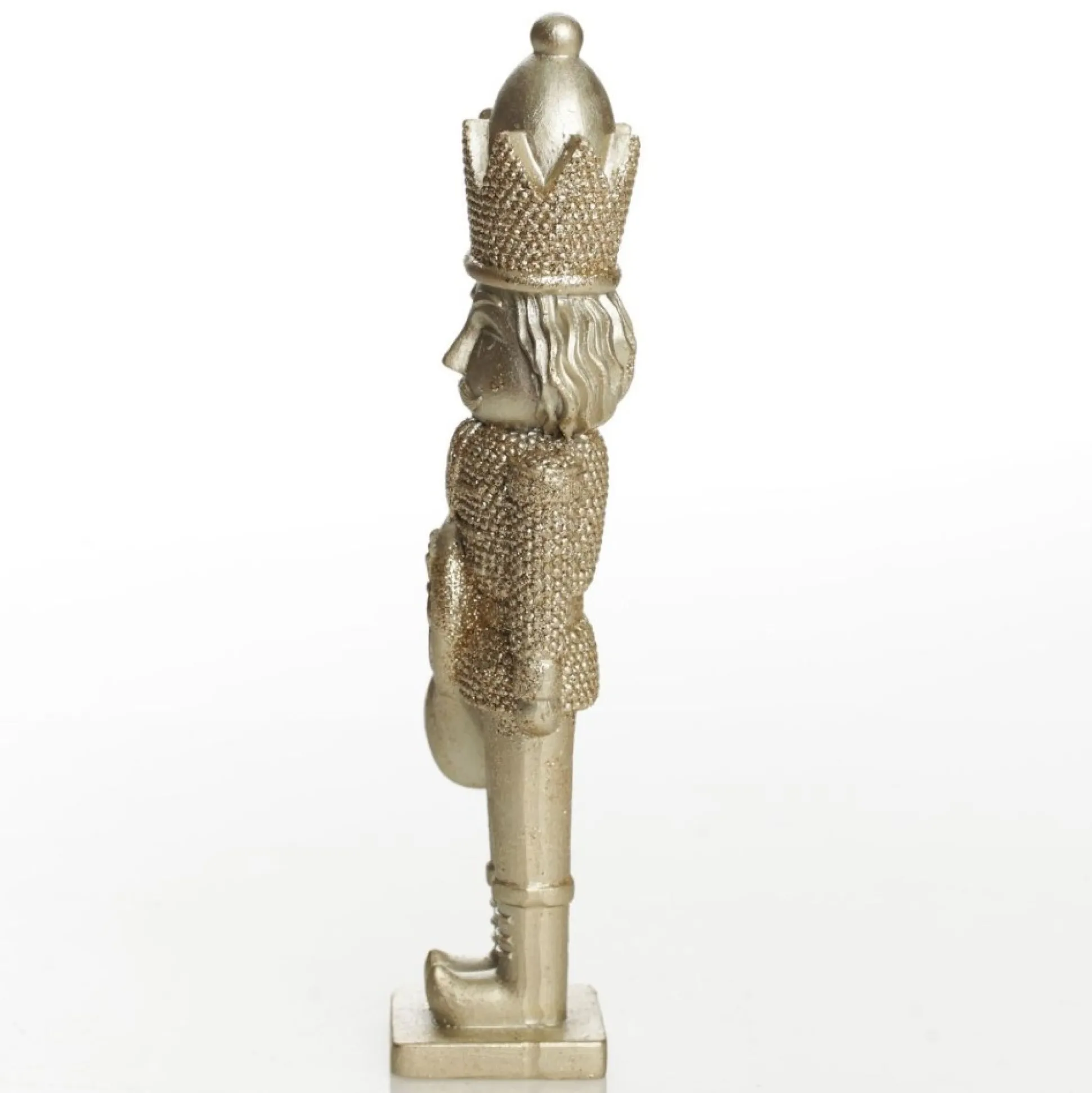 Champagne Polyresin Nutcracker with French Horn Christmas Nutcrackers|