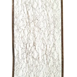 Champagne Spider Mesh Wired Christmas Ribbon Garland Tree Garlands|