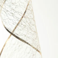 Champagne Spider Mesh Wired Christmas Ribbon Garland Tree Garlands|