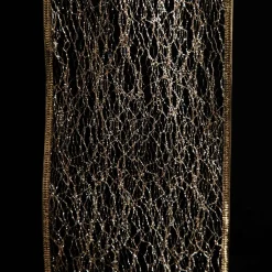 Champagne Spider Mesh Wired Christmas Ribbon Garland Tree Garlands|