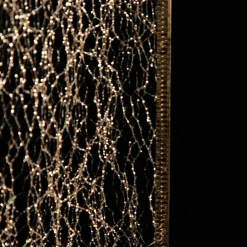 Champagne Spider Mesh Wired Christmas Ribbon Garland Tree Garlands|