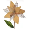 Champagne Velvet Sequin Flower Christmas Flowers|