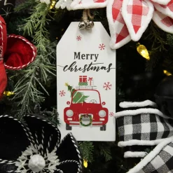 Christmas Car Wooden Gift Tag Tree Decoration Christmas Tree Decorations|