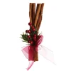 Christmas Cinnamon Stick Bunch with Red Berry and Green Leaf Christmas Candles And Scents|