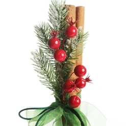 Christmas Cinnamon Stick Bunch with Snowy Pine Christmas Candles And Scents|