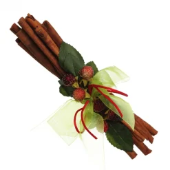 Christmas Cinnamon Stick Bunch with Red Berry and Frosted Fir Christmas Candles And Scents|