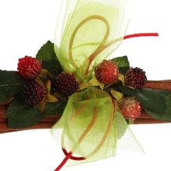 Christmas Cinnamon Stick Bunch with Red Berry and Frosted Fir Christmas Candles And Scents|