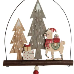 Christmas Llama Hanging Ornament with Tassel Christmas Tree Decorations|