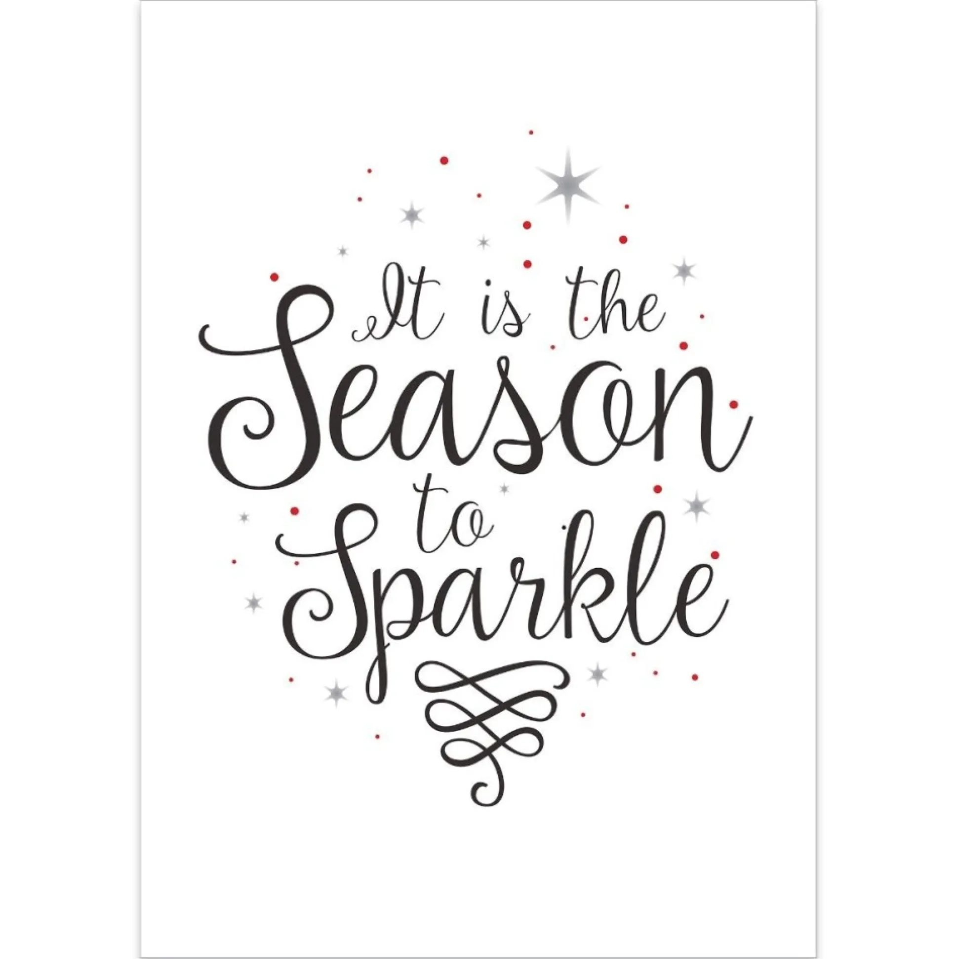 Christmas Sparkle Poster Print Christmas Prints|