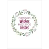 Christmas Wishes and Mistletoe Kisses Poster Print Christmas Prints|