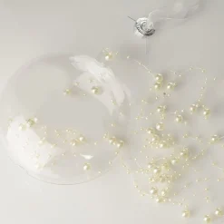 Clear Glass Craft Round Disc Bauble Decoration - Set of 4 Craft Baubles|