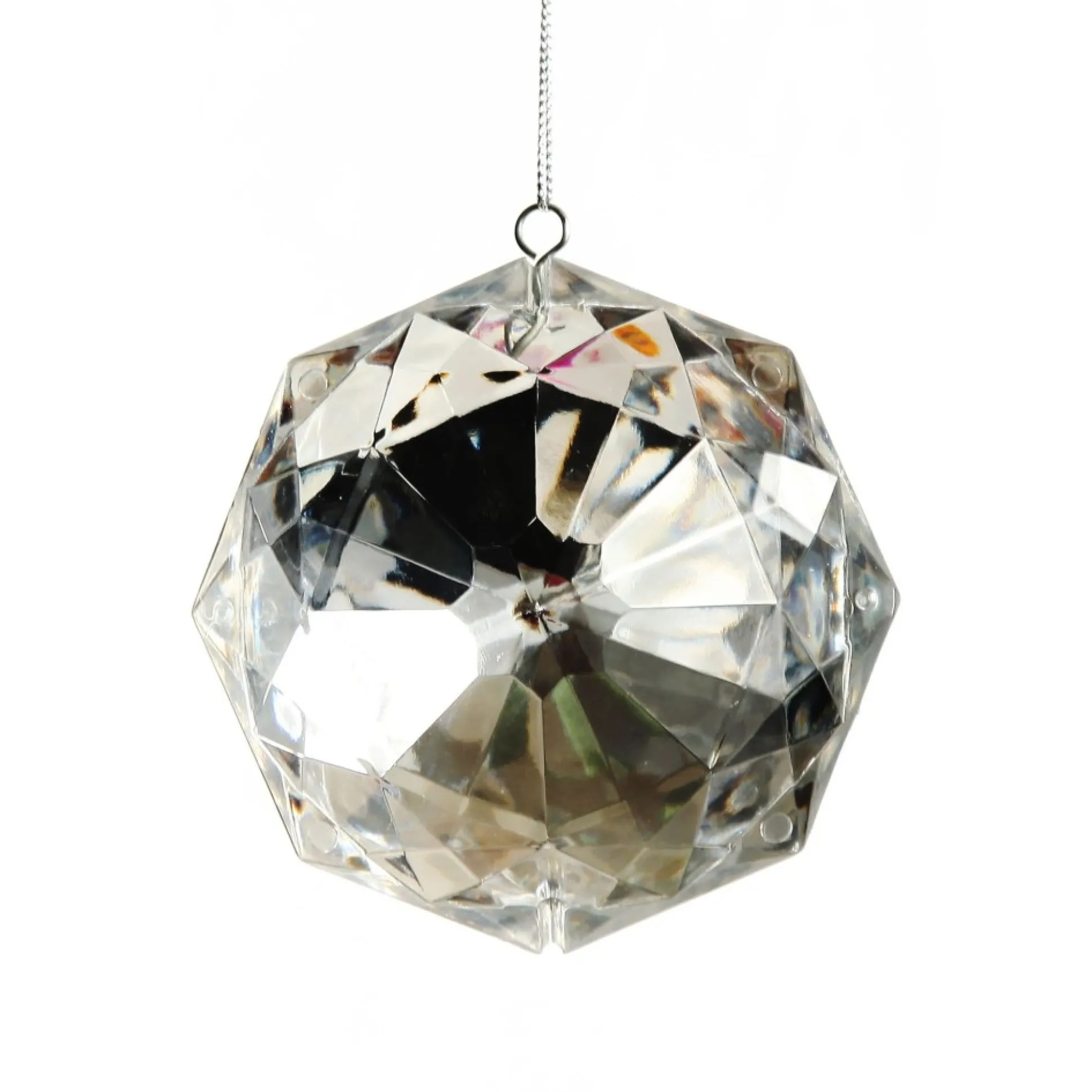Clear Octagonal Cut Gem Christmas Hanging Decoration Christmas Tree Decorations|