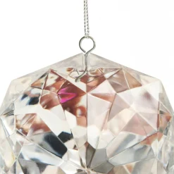 Clear Octagonal Cut Gem Christmas Hanging Decoration Christmas Tree Decorations|