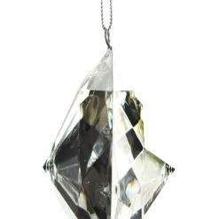 Clear Octagonal Cut Gem Christmas Hanging Decoration Christmas Tree Decorations|