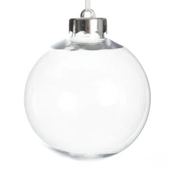10cm Clear Acrylic Craft Bauble Craft Baubles|