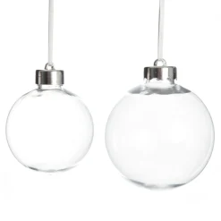 10cm Clear Acrylic Craft Bauble Craft Baubles|