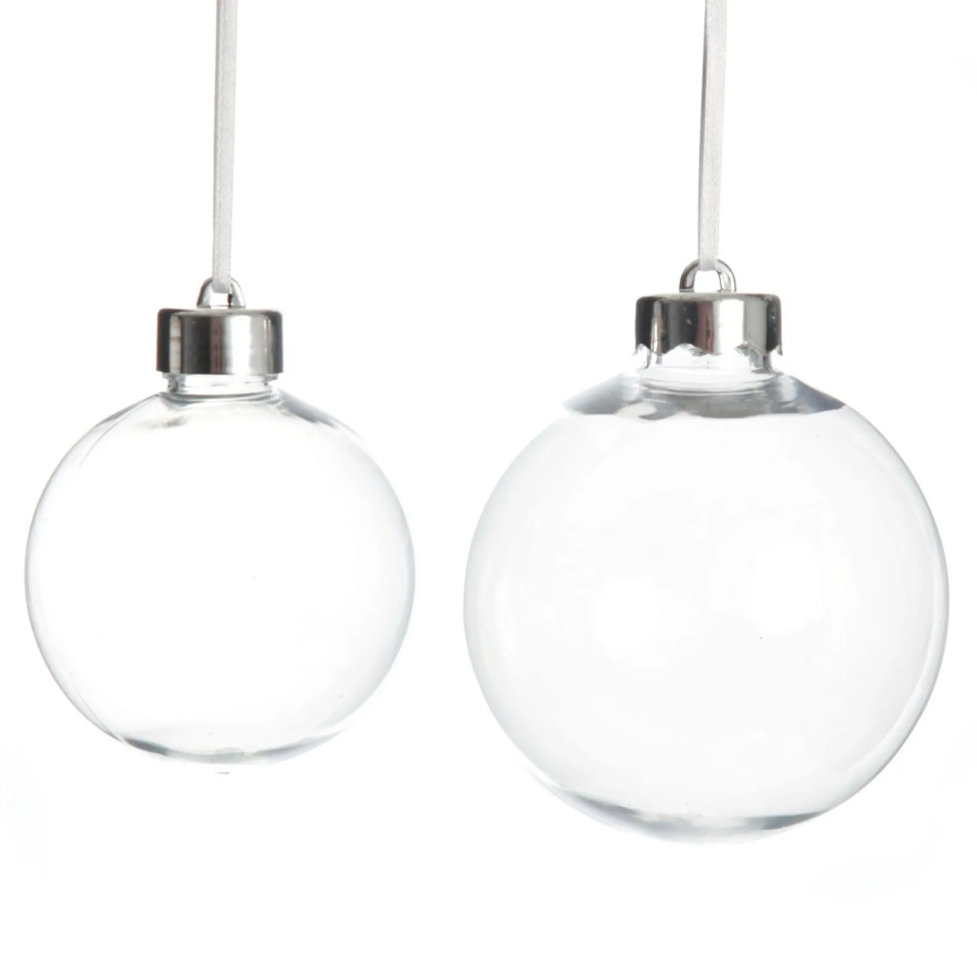 10cm Clear Acrylic Craft Bauble Craft Baubles|