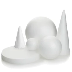 7cm Polystyrene Foam DIY Craft Ball - Pack of 6 Christmas Craft Supplies|