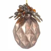 Copper Glass Geometric Jewel Bauble Decorative Christmas Baubles|
