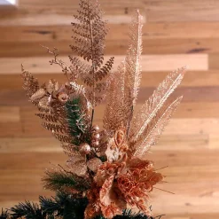 Copper Glitter Fern Spray Christmas Sprays|