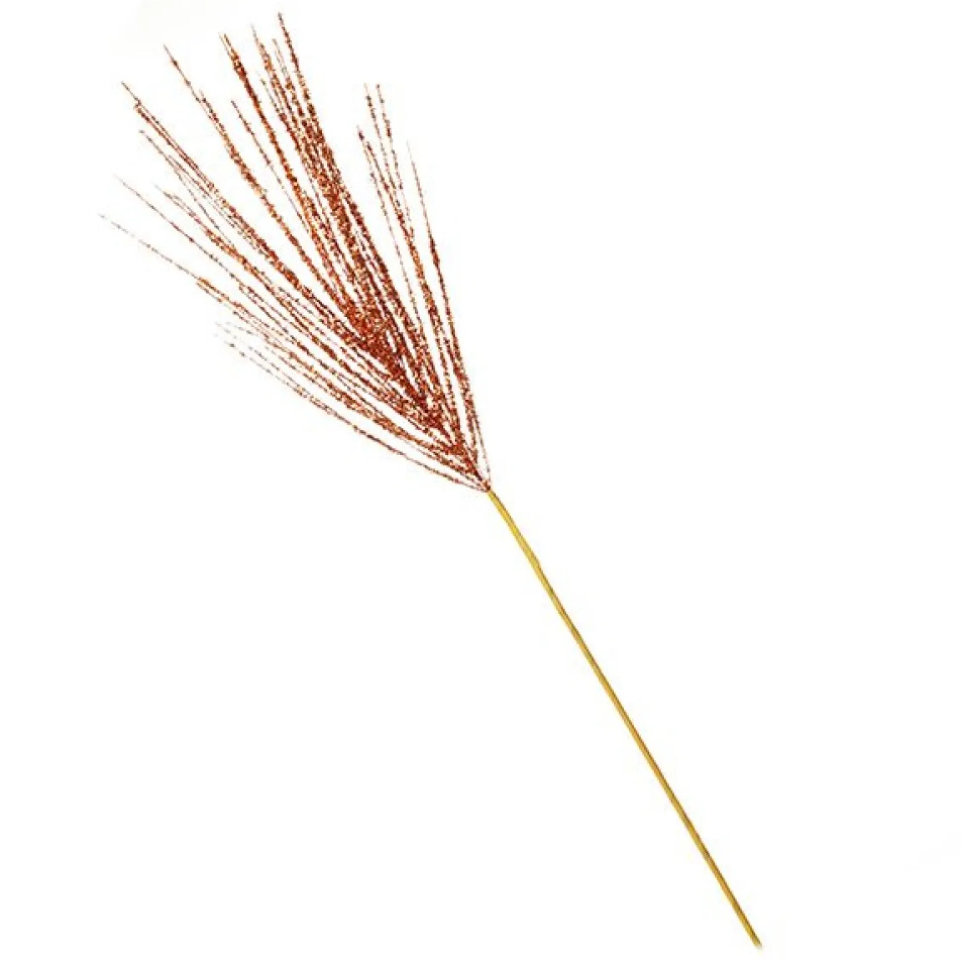 Copper Spiky Tinsel Spray Christmas Tree Picks|