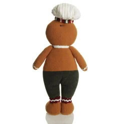 Cuddly Plush Standing Boy Gingerbread Christmas Ornament Christmas Figurines|
