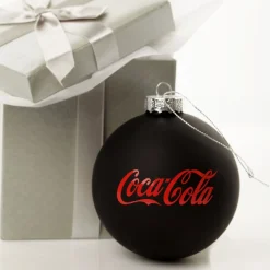 Customised Large Coloured Glass Logo Decal Bauble Corporate Logo Baubles|