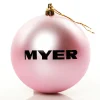 Customised Large Shatterproof Logo Decal Bauble - 10cm Corporate Logo Baubles|