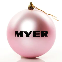 Customised Large Shatterproof Logo Decal Bauble - 10cm Corporate Logo Baubles|