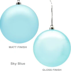 Customised Large Shatterproof Logo Decal Bauble - 10cm Corporate Logo Baubles|