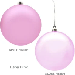 Customised Large Shatterproof Logo Decal Bauble - 10cm Corporate Logo Baubles|