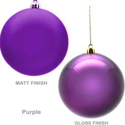 Customised Large Shatterproof Logo Decal Bauble - 10cm Corporate Logo Baubles|