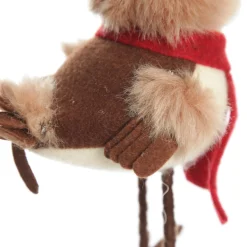 Cute Christmas Bird with Red Hat and Scarf Christmas Birds And Animals|