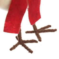 Cute Christmas Bird with Red Hat and Scarf Christmas Birds And Animals|