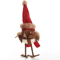 Cute Christmas Bird with Red Hat and Scarf Christmas Birds And Animals|