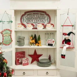 Cute Red and White Hanging Gift Box Christmas Decoration Christmas Tree Decorations|